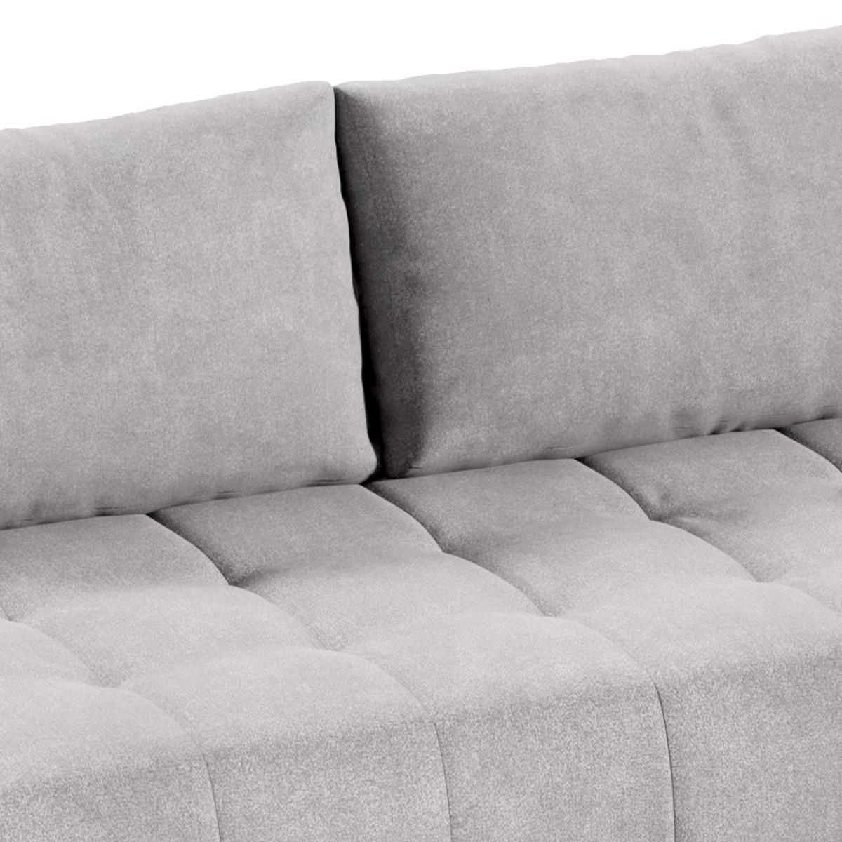ECKSOFA Jonas 4 Sitzplätze Hellgrau - Grau, Holzwerkstoff (265/185cm) - Petits-meubles