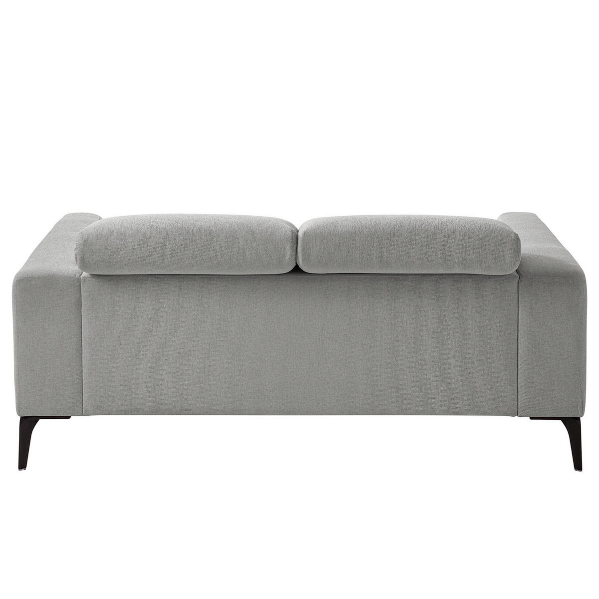 2-SITZER SOFA - Schwarz/Hellblau, Textil/Metall (170/73/107cm) - home24