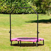 KINDERTRAMPOLIN Fit 94 cm rosa Fitness-Trampolin Haltestange wetterbeständig - Pink/Rosa, Metall (94/94cm) - Chipolino