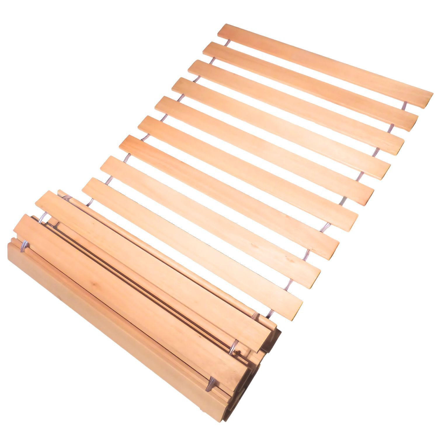 ROLLROST DELUXE Lattenrost belastbar bis 350 kg 70/200 cm - Naturfarben, Holz (70/200cm) - Coemo