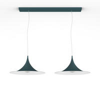 HÄNGELEUCHTE - Blau, Metall (33/70/16cm) - Lumicom