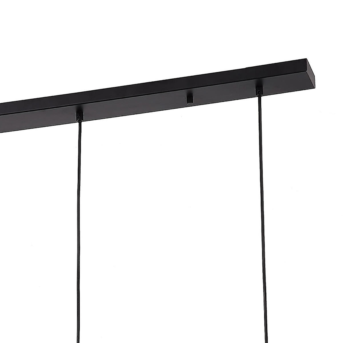 PENDELLEUCHTE - Eisen - 3-flammig - Schwarz, Metall (28/100/178cm) - home24
