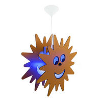 LED HÄNGELEUCHTE Holz Gelb - Gelb, Holz (38/38/110cm)