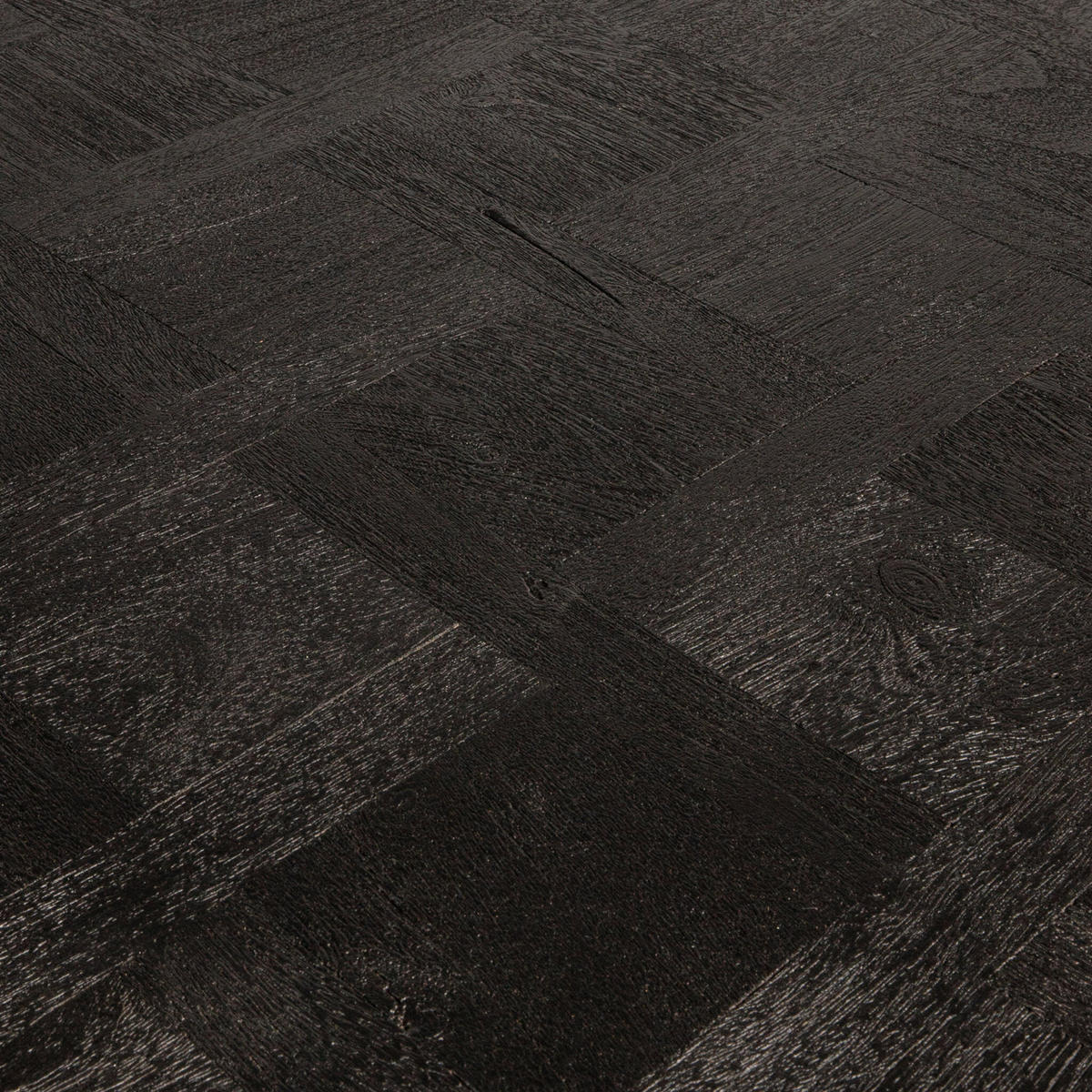 ESSTISCH Fieron Schwarz 111/108/77cm - Schwarz, Holz (111/108/77cm) - PTMD Collection