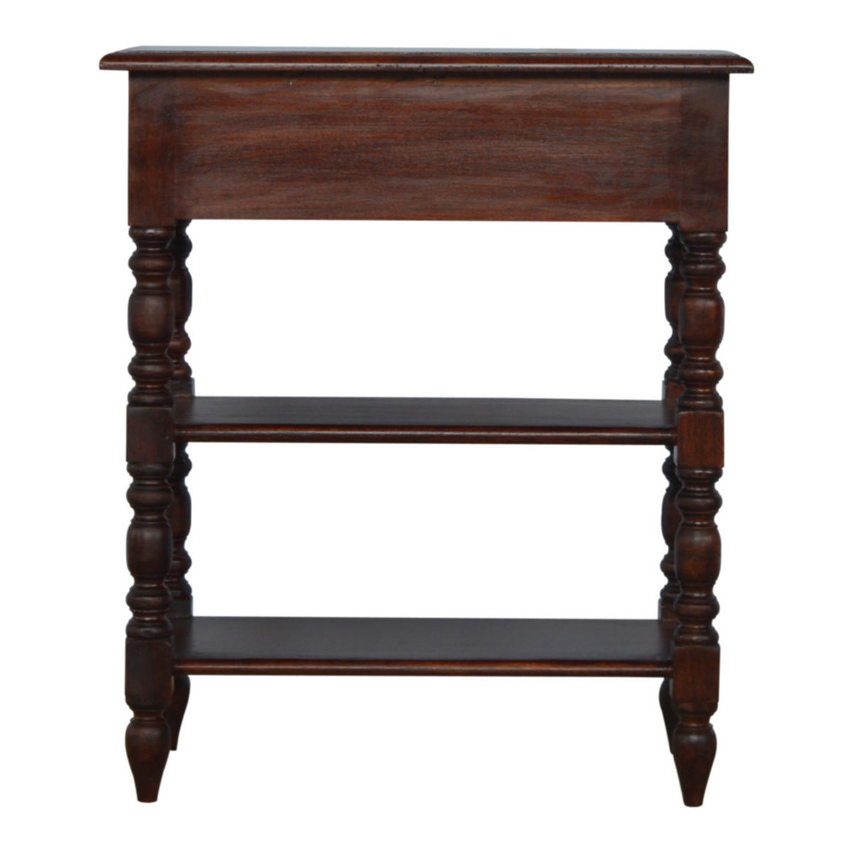 TISCH IN KASTANIENFARBE, 1 SCHUBLADEN, 2 REGAL, DUNKELBRAUN - Dunkelbraun, Holz (60/35/70cm) - Artisan Furniture