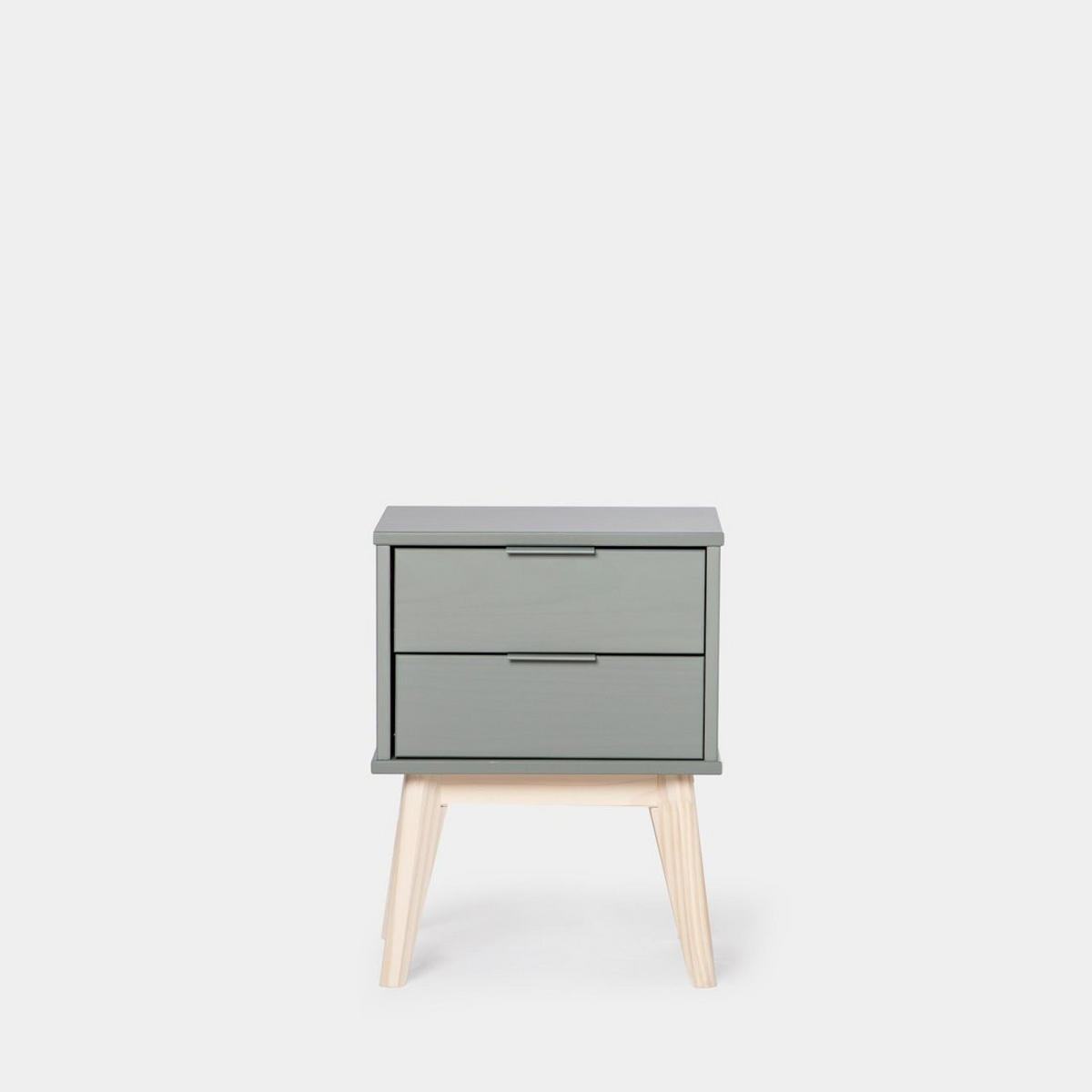 NACHTTISCH 2 SCHUBLADEN Troy Grün 40 cm x 53 cm 2er-Set - Grün, Holzwerkstoff (40/53/35cm) - Klast Home