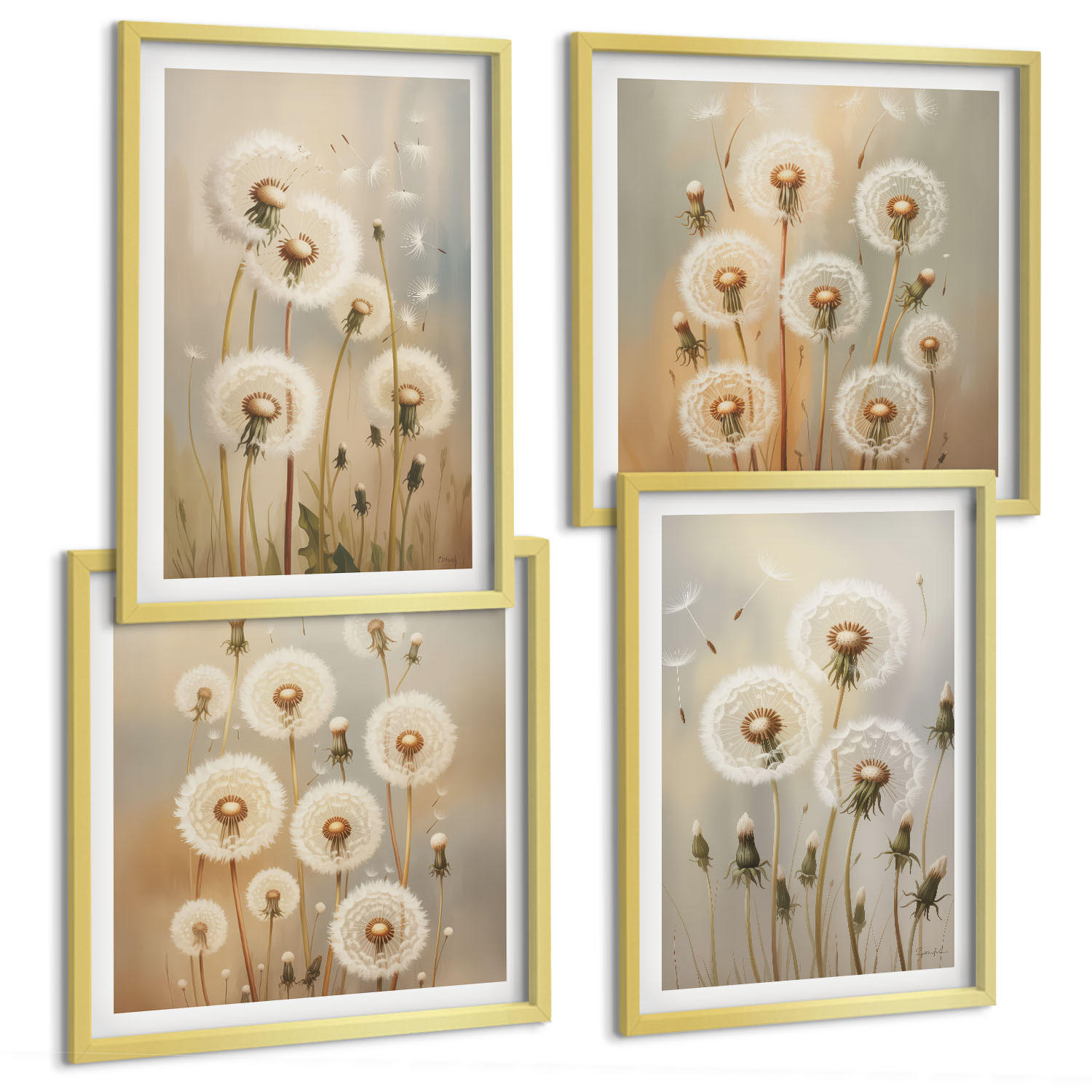 Tulup Bilder Gold 50x50 cm