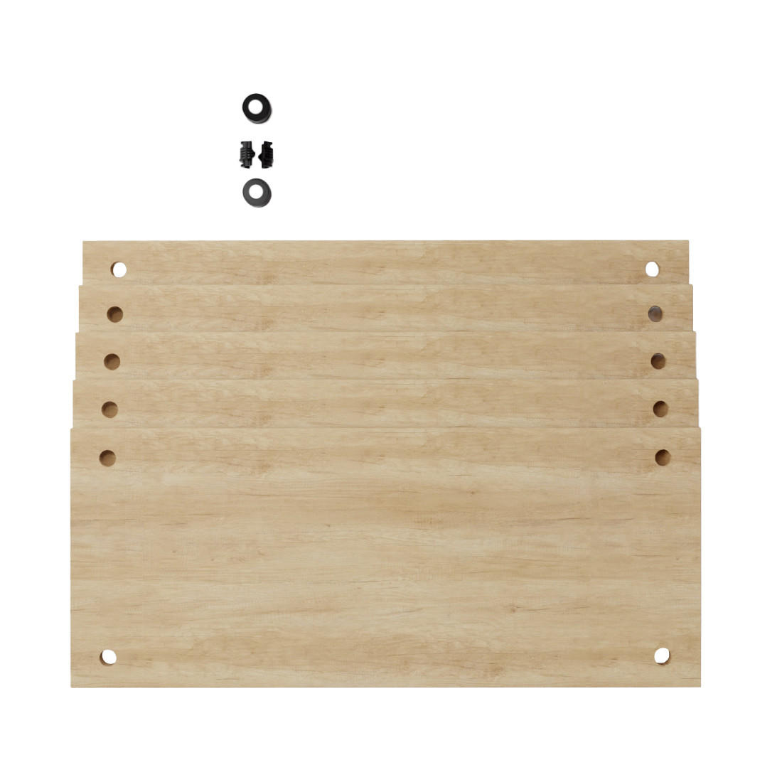 ERWEITERUNG für Wandregal Deco 85x35cm - Eiche San Remo, Metall (85/3.5/35cm)