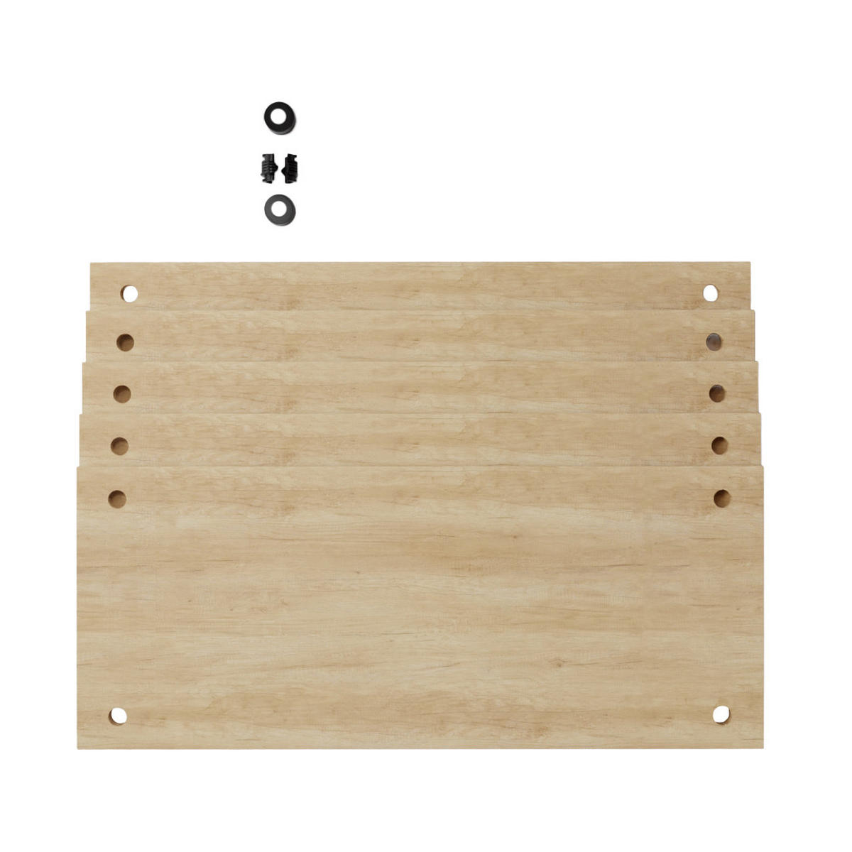 ERWEITERUNG für Wandregal Deco 85x35cm - Eiche San Remo, Metall (85/3.5/35cm)