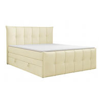 BOXSPRINGBETT SUPREME mit Topper und Bettkasten, Creme, 160x200 cm - Creme, Textil (160/200cm) - KS Home Concept