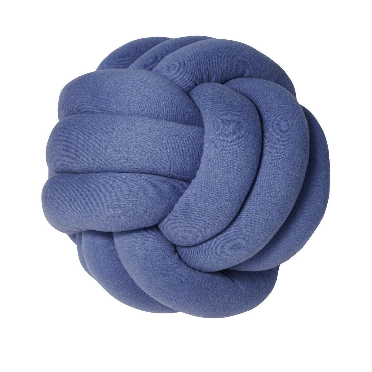 KNOTENKISSEN Jersey Blau - Blau, Textil (30/30cm) - nordic coast company