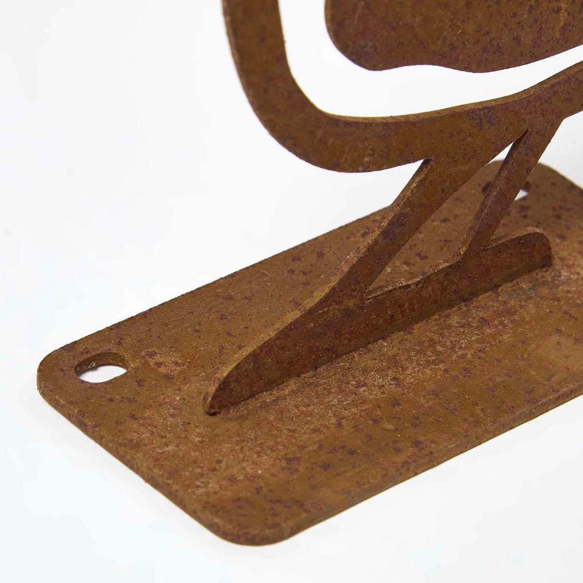 GARTENDEKO aus Rost – Vogelfigur Haubenmeise für Mauern & Zäune - Rostfarben, Metall (10/13/3.4cm) - Homescapes