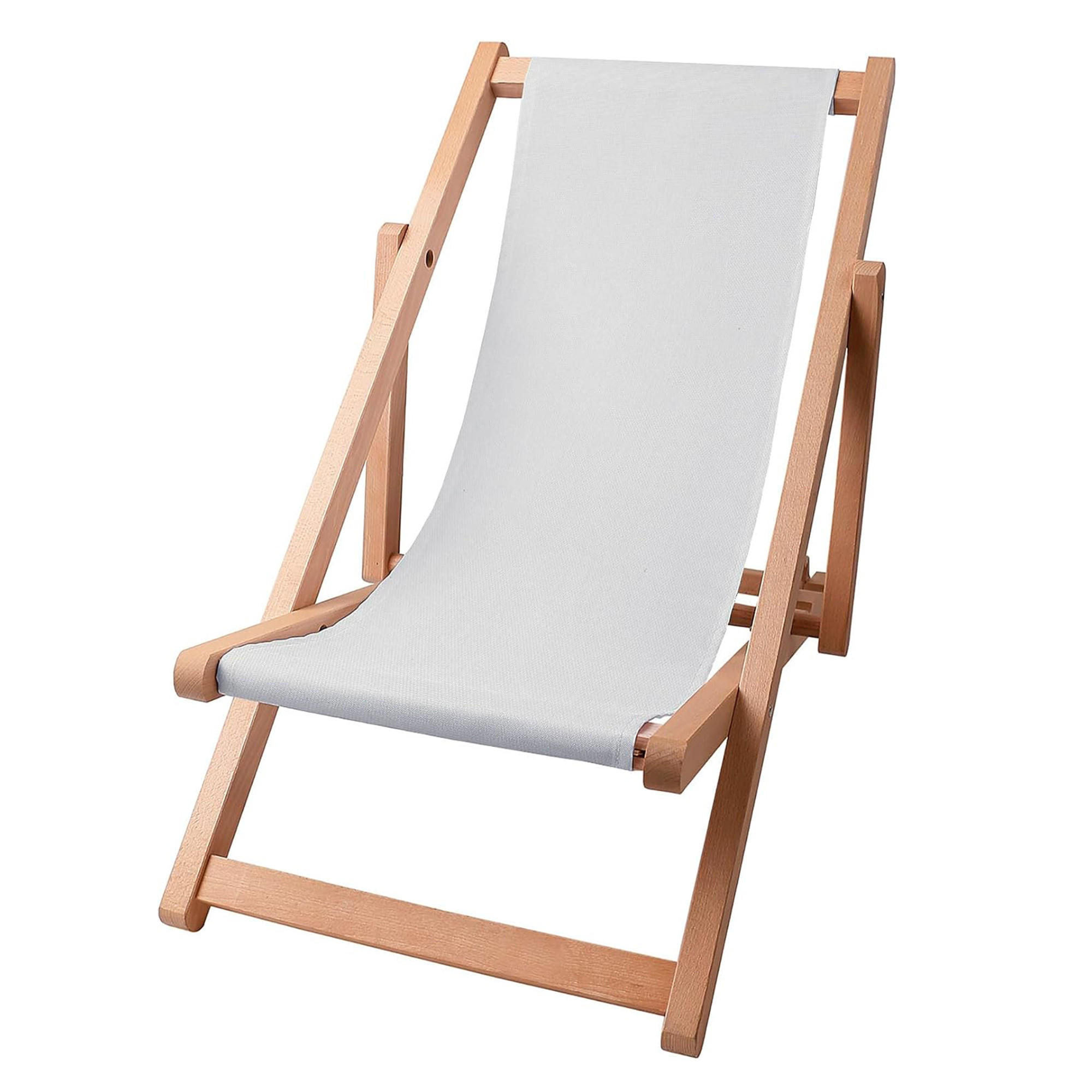 LIEGESTUHL Kinder, Pale Grey, 78/36/59 cm, Buche/Polyester - Hellgrau, Holz (36/59/90cm) - Dreamroots