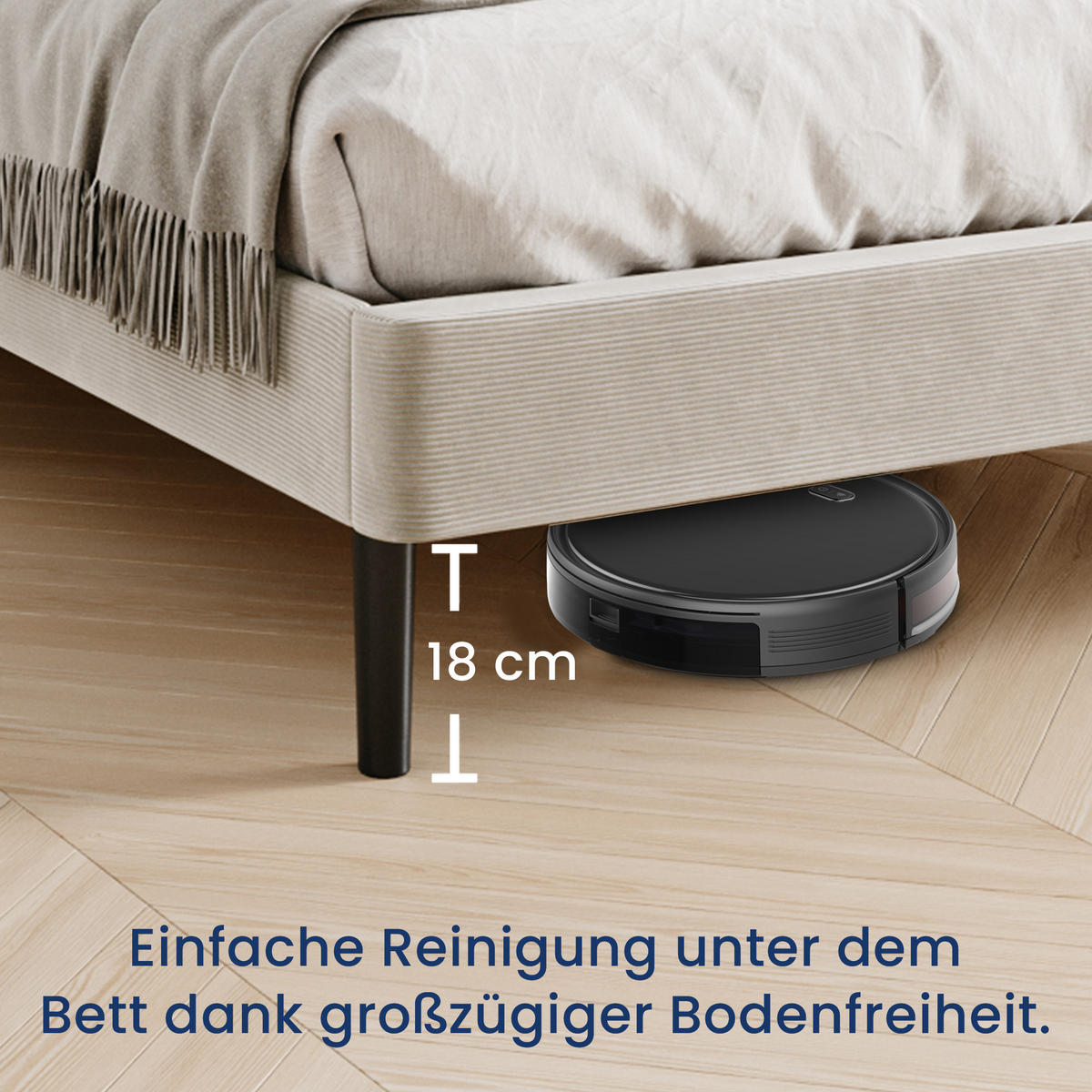 POLSTERBETT 160x200 cm Beige cord - Beige, Textil (160/200cm) - Home Collective