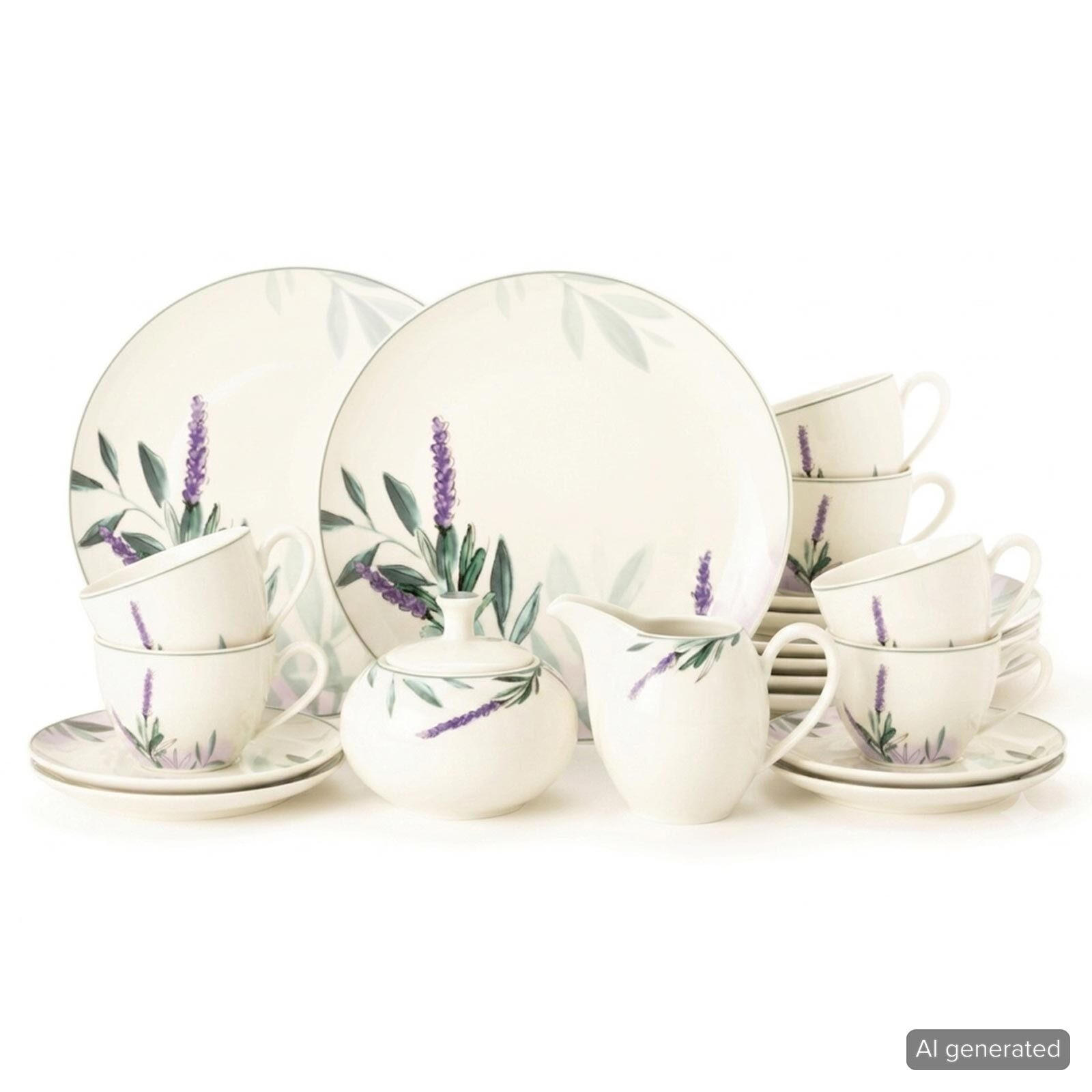 KAFFEESERVICE Savona Provence bunt-beige 20er Set - Beige/Multicolor, Keramik (2/2/2cm) - Seltmann Weiden