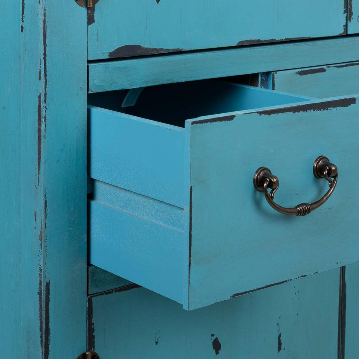 SCHRANK aus Holz 70x40x170 cm - Blau, Holz (70/170/40cm) - Wanderlust