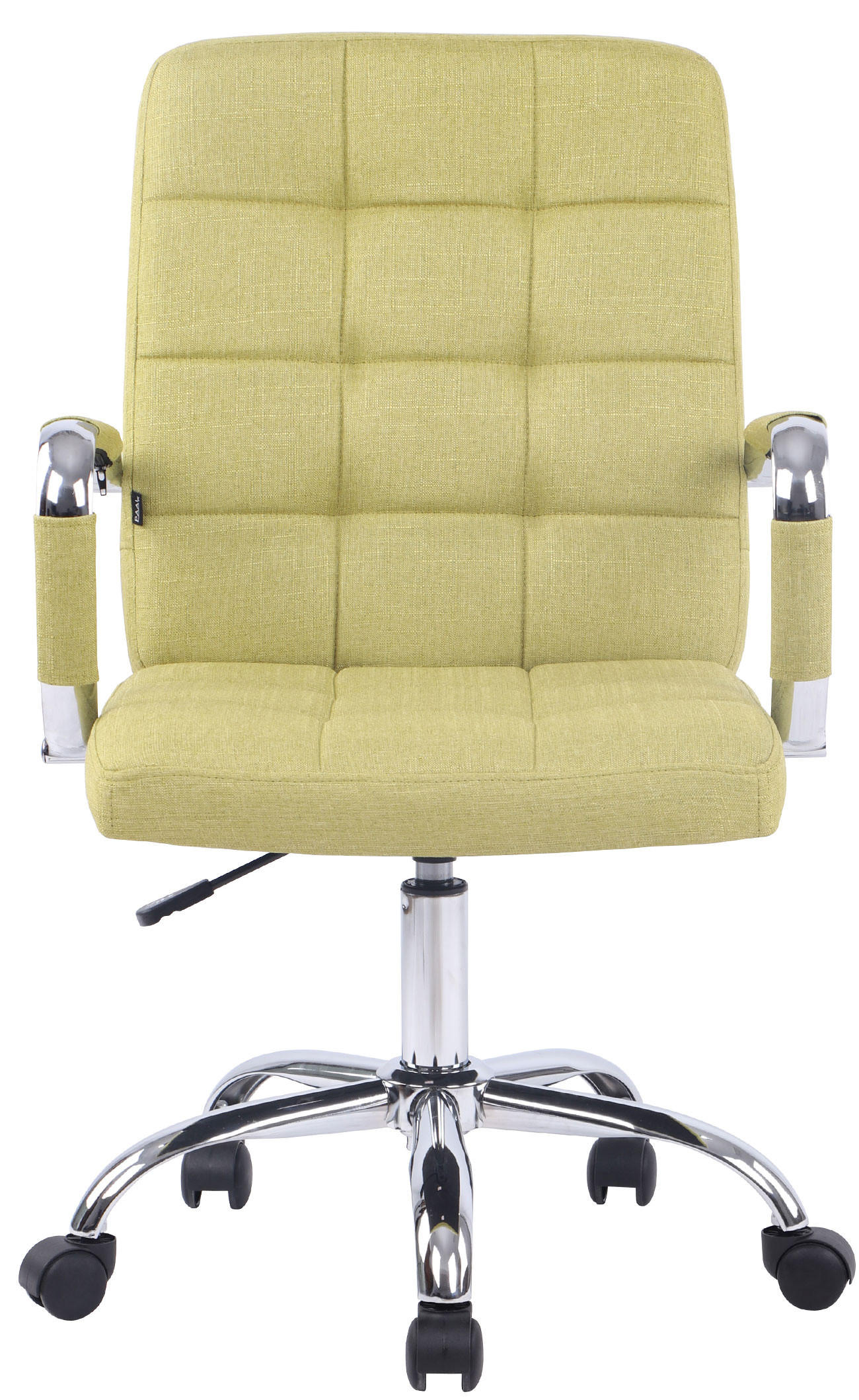 DREHSTUHL Stoff grün - Chromfarben/Grün, Textil/Metall (58/92/65cm) - CLP