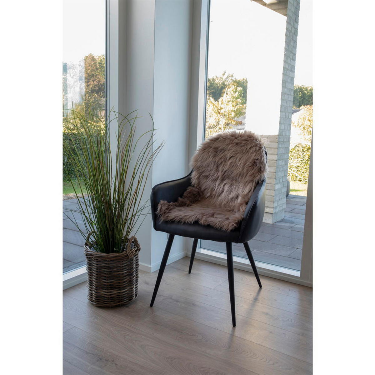 LAMMFELL Künstlich Polyester Hellbraun - Hellbraun, Textil (50/85cm) - tinkaro