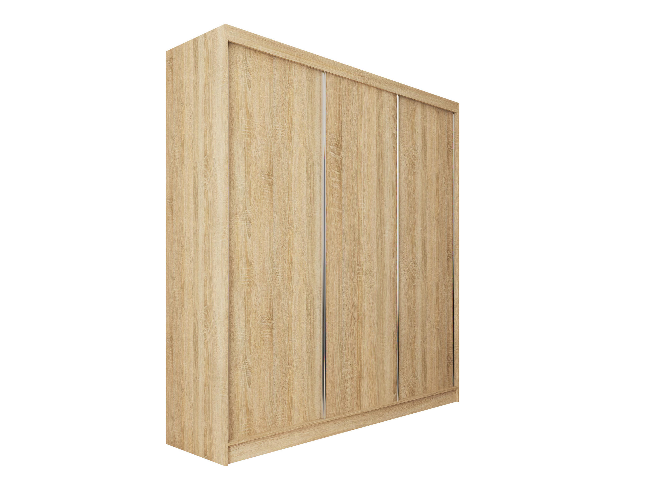 SCHWEBETÜRENSCHRANK SOFIA 180/216/61 cm 3-türig Sonoma Eiche - Sonoma Eiche, Holzwerkstoff (180/216/61cm) - MASSENO