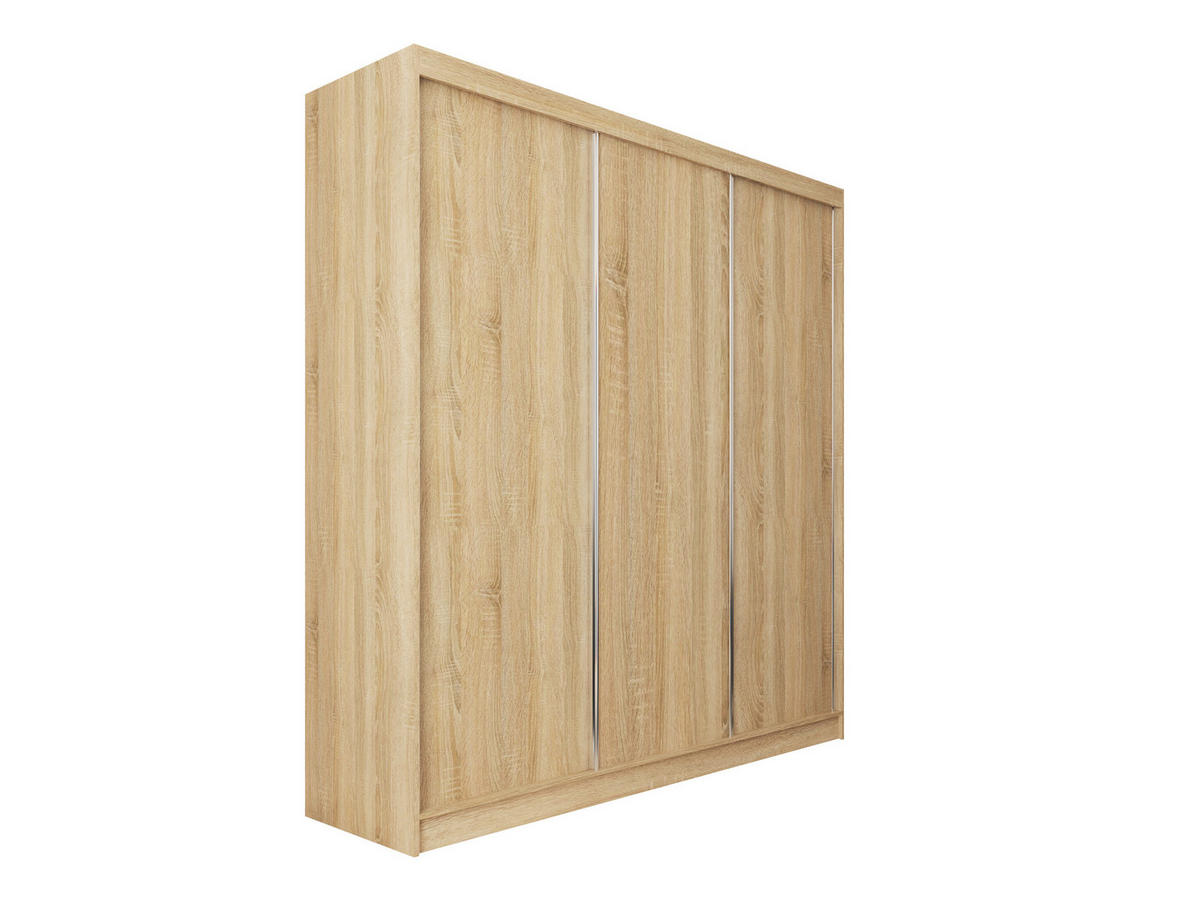 SCHWEBETÜRENSCHRANK SOFIA 180/216/61 cm 3-türig Sonoma Eiche - Sonoma Eiche, Holzwerkstoff (180/216/61cm) - MASSENO
