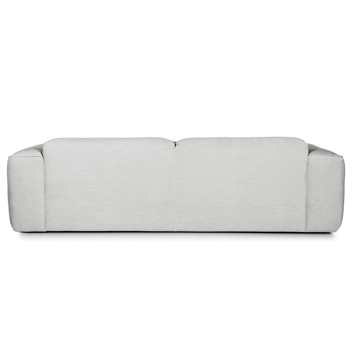 3-SITZER SOFA - Schwarz/Grau, Kunststoff/Textil (251/71/102cm) - home24
