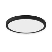 LED-DECKENLEUCHTE Ulmenhainbach 22/2.5/22 cm - Schwarz, Kunststoff (22/22/2.5cm) - ZMH