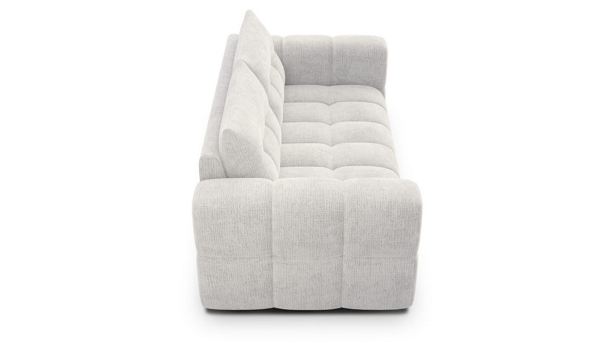 SOFA CLOUDI 2,5-Sitzer, creme - Creme/Schwarz, Holz/Textil (211/89/104cm) - Courtois Laville