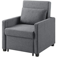 SCHLAFSESSEL Jerry Grau - Grau, Textil (74/89/91cm) - ATLANTIC home collection