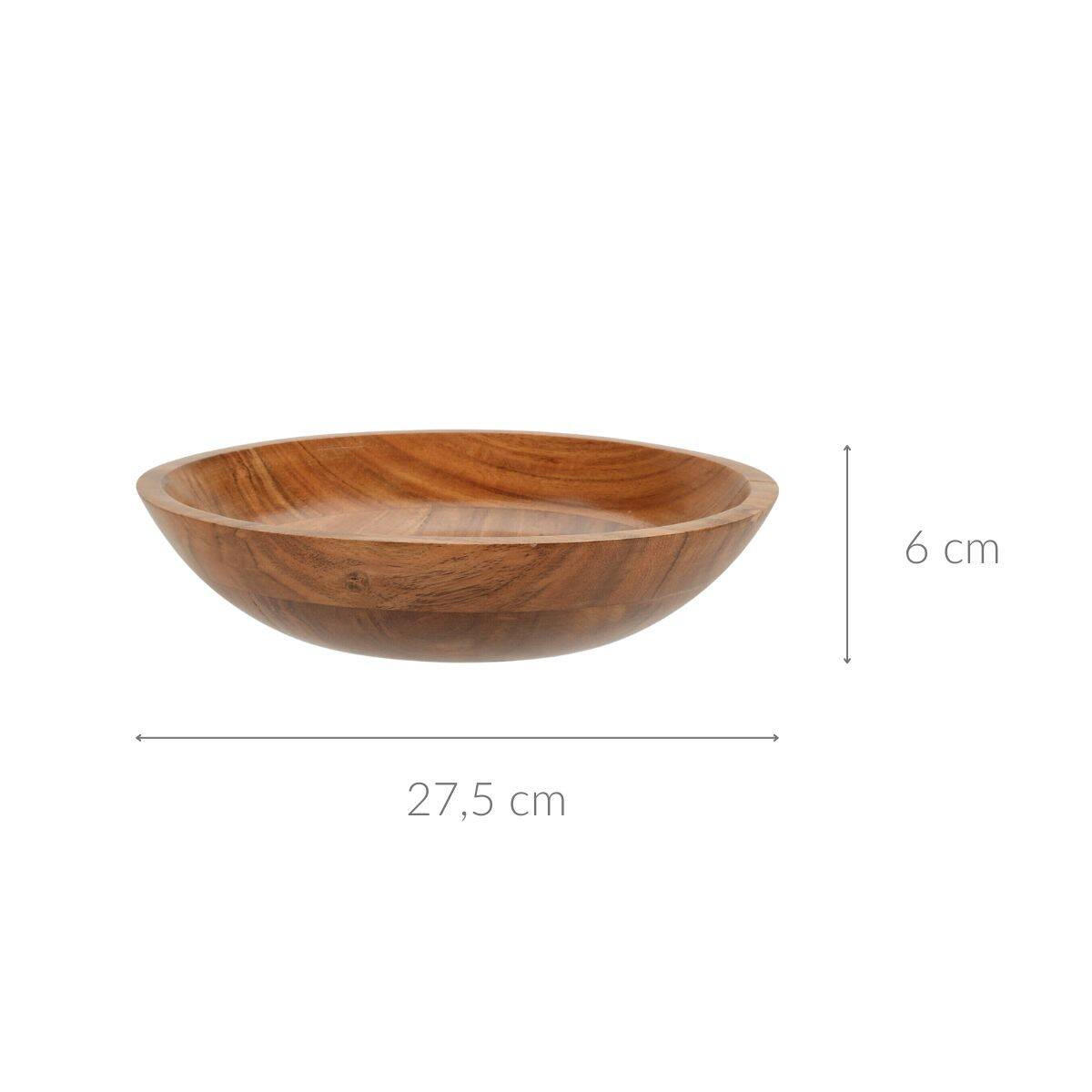 SCHALE Akazienholz 28/7 cm - Braun, Holz (6cm) - Home Styling Collection