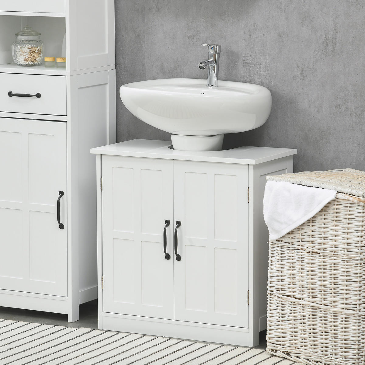 HÄNGESCHRANK Weiß 1 Stück - Weiß, Kunststoff (60/60/30cm) - GiPP