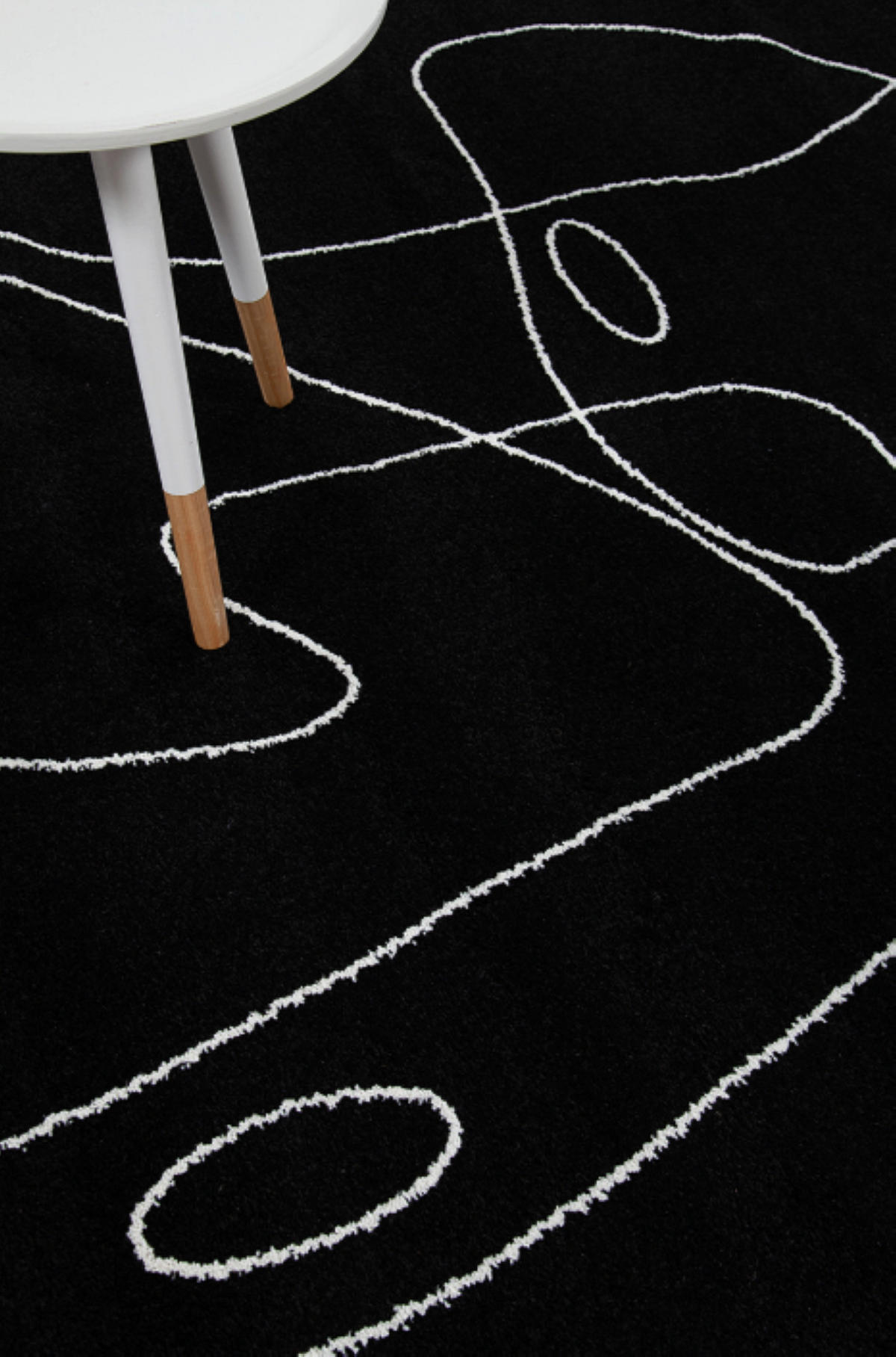 TEPPICH modern Wohn-/Schlafzimmer Flachgewebe PENNY Schwarz 160x230 cm - Schwarz, Textil (160/230cm) - Novatrend