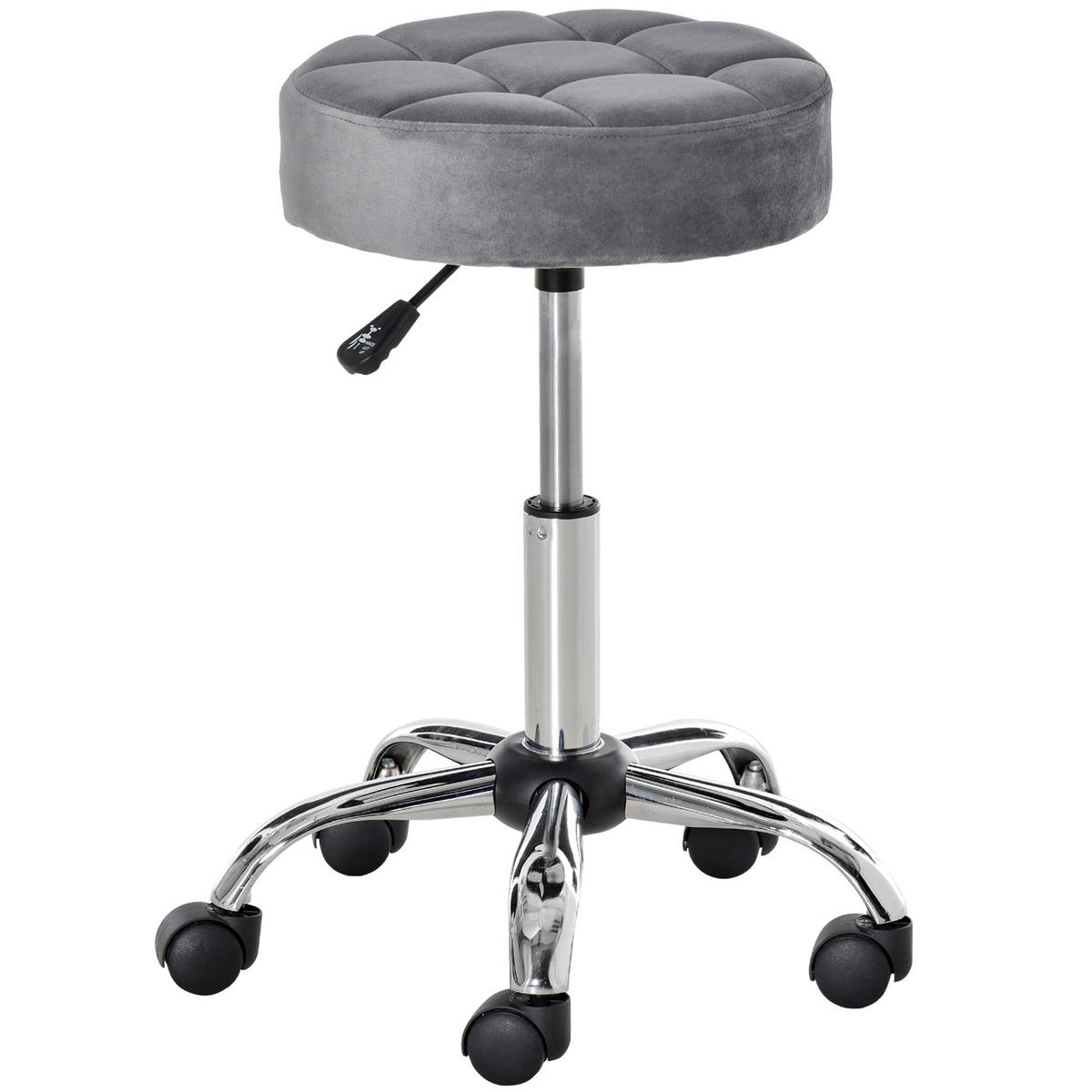 DREHHOCKER DE-09776 Hellgrau - Hellgrau, Metall (35/61/35cm) - ComfortXL