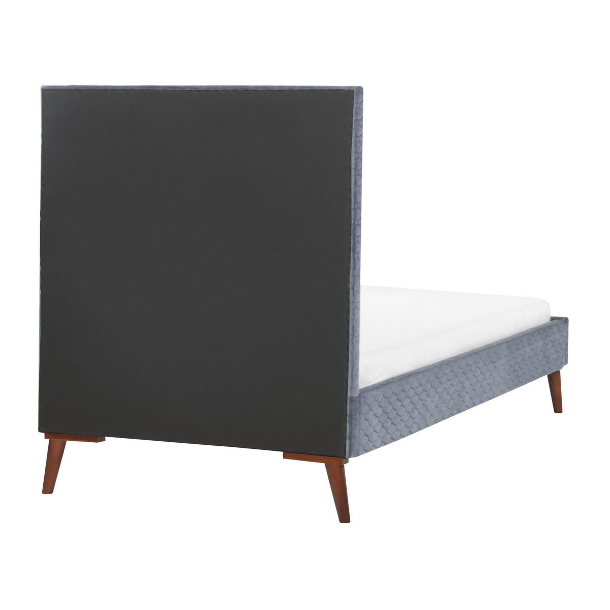 POLSTERBETT mit Lattenrost 90x200 cm Grau Bayonne - Grau, Textil (90/200cm) - Beliani