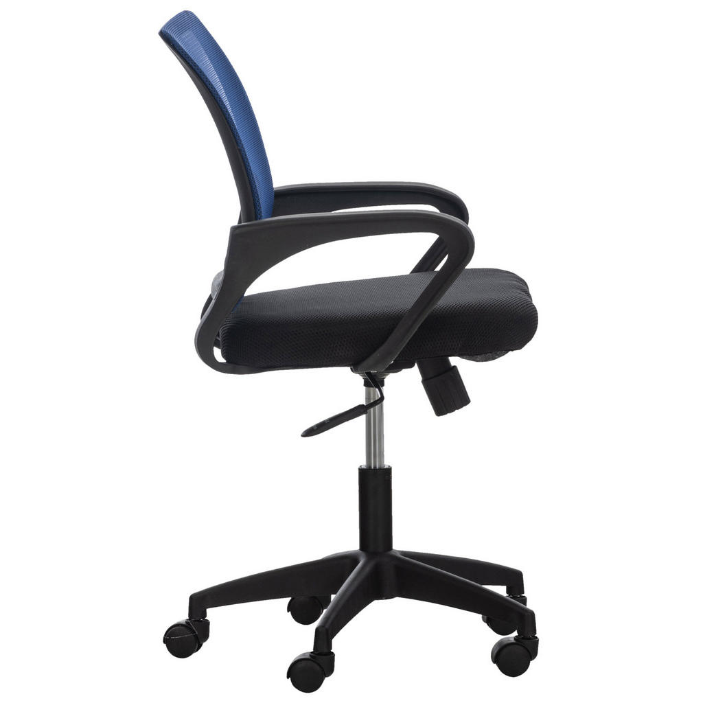 Thumbnail - TPFLiving Bürostuhl, Blau, Textil, 62x95x50 cm, Arbeitszimmer, Bürostühle, Drehstühle