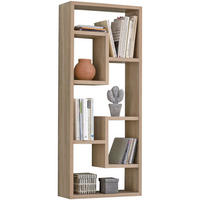 WANDREGAL Holz Freischwebend Modern, Sonoma 36x14,5x90 cm - Beige, Holzwerkstoff (36/90/15cm) - KADIMA DESIGN
