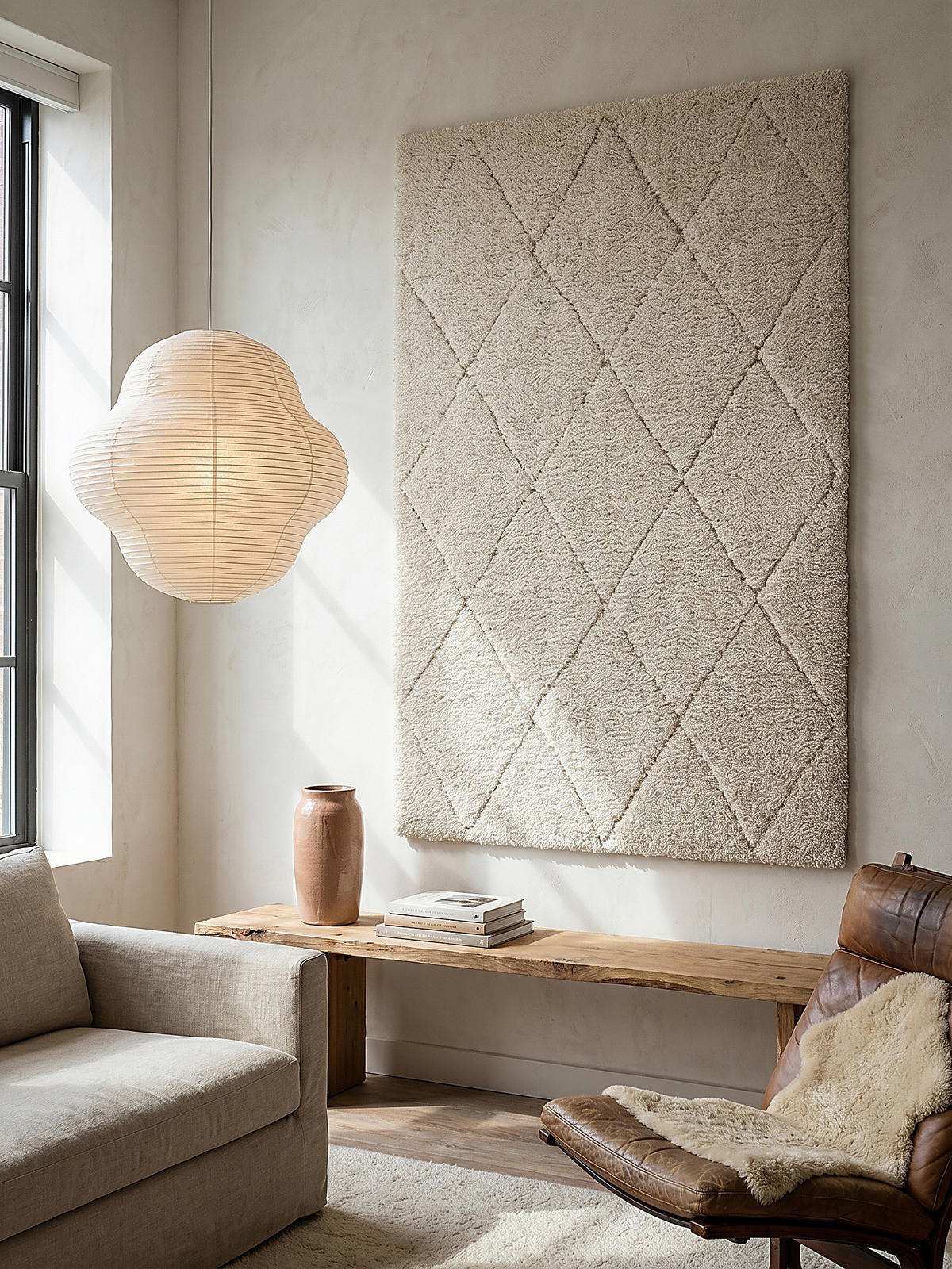 TEPPICHLÄUFER Berber ATRIO Polypropylen Creme 80 x 150 cm - Beige, Textil (80/150cm) - KADIMA DESIGN
