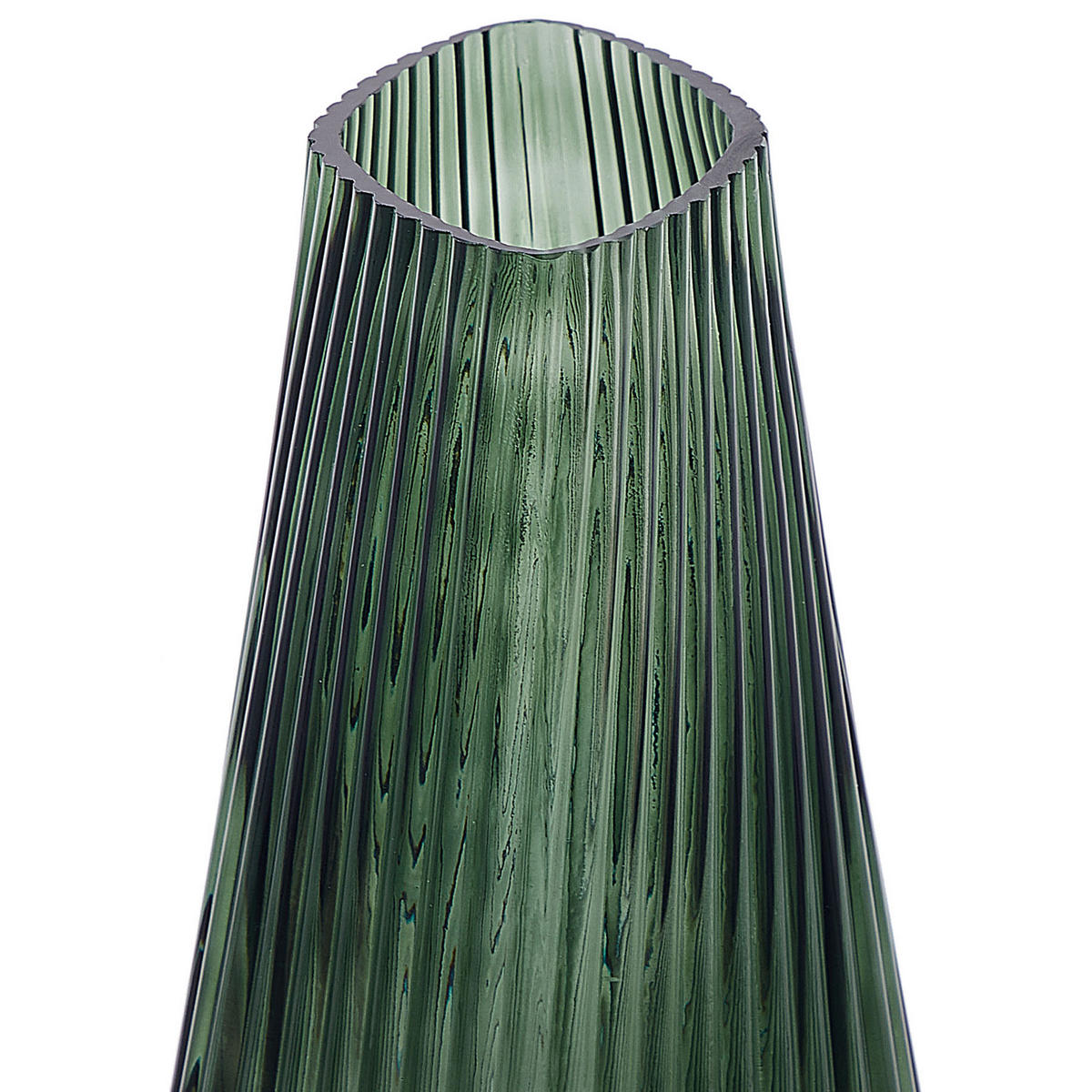 BLUMENVASE Glas grün Marpissa - Grün, Glas (26cm) - Beliani