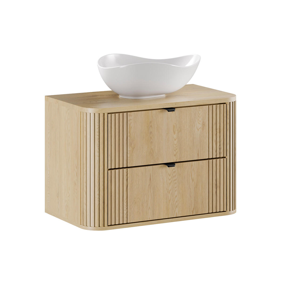 WASCHTISCH 80.4cm Mila Helle Eiche - Braun, Holzwerkstoff (80.4/54/46cm) - Petits-meubles