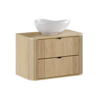 WASCHTISCH 80.4cm Mila Helle Eiche - Braun, Holzwerkstoff (80.4/54/46cm) - Petits-meubles