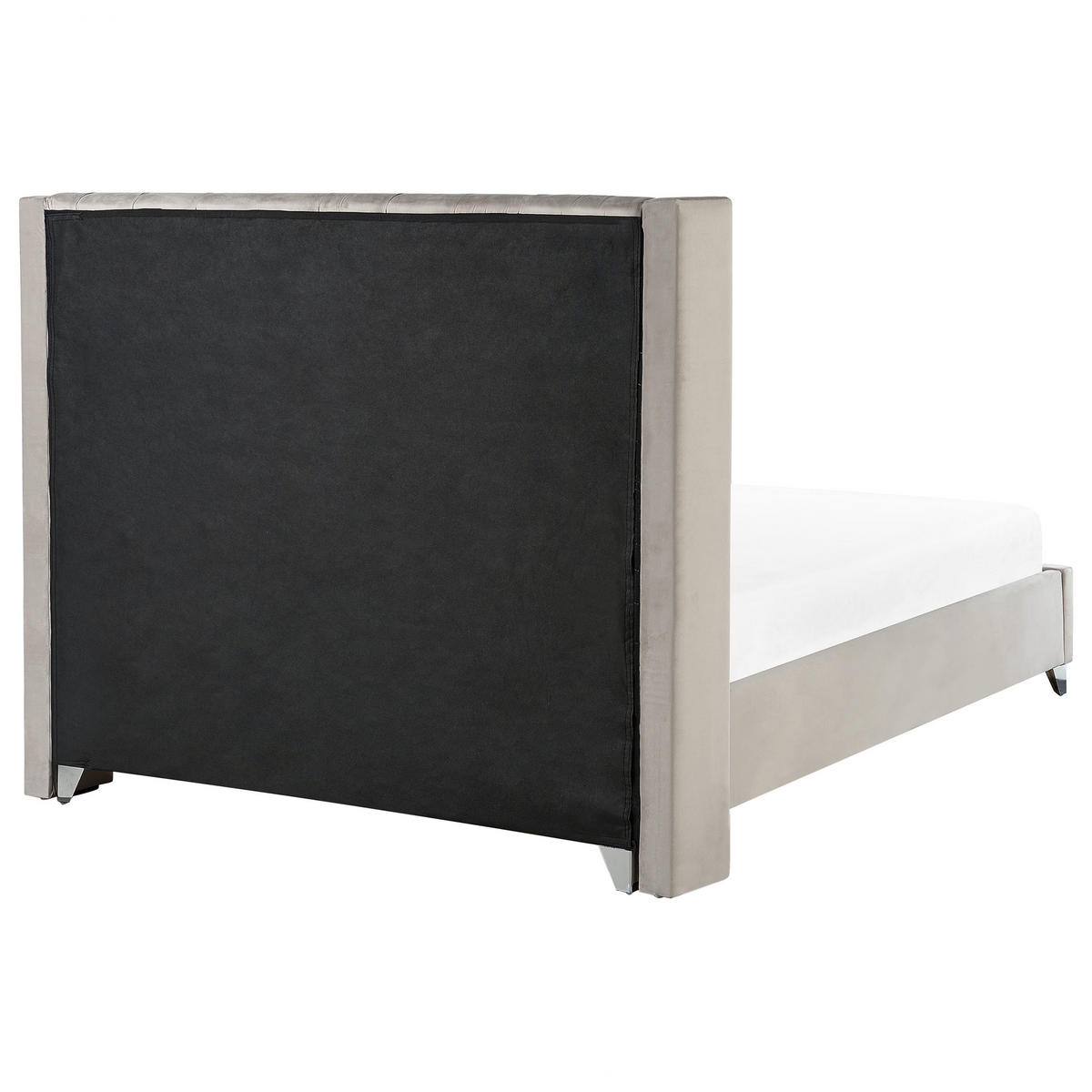POLSTERBETT 180/200cm Hellgrau Lubbon - Hellgrau, Textil (180/200cm) - Beliani