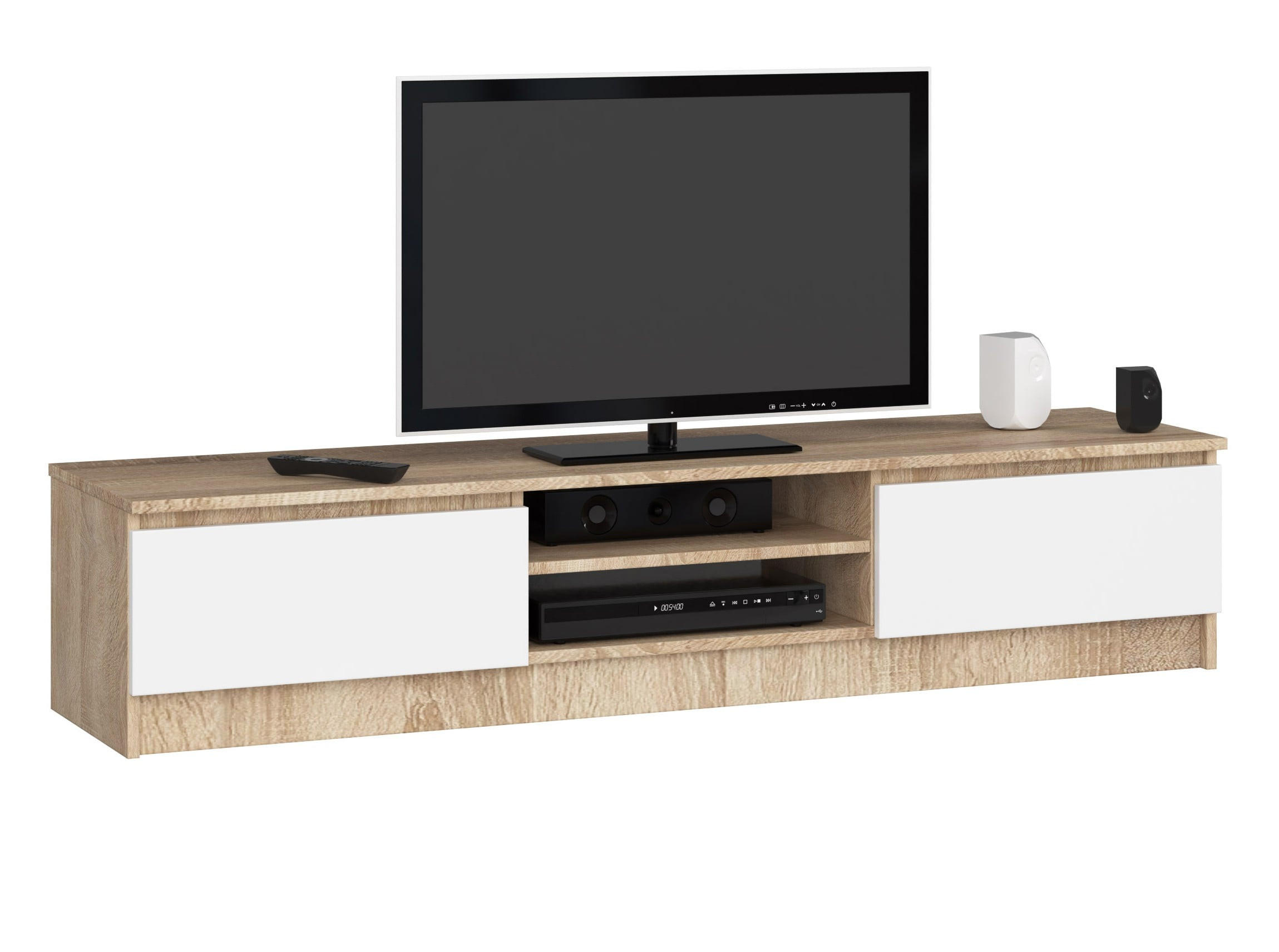 RAUMHIRSCH FURNITURE LOWBOARD dub Sonoma, bílá 33/160/40