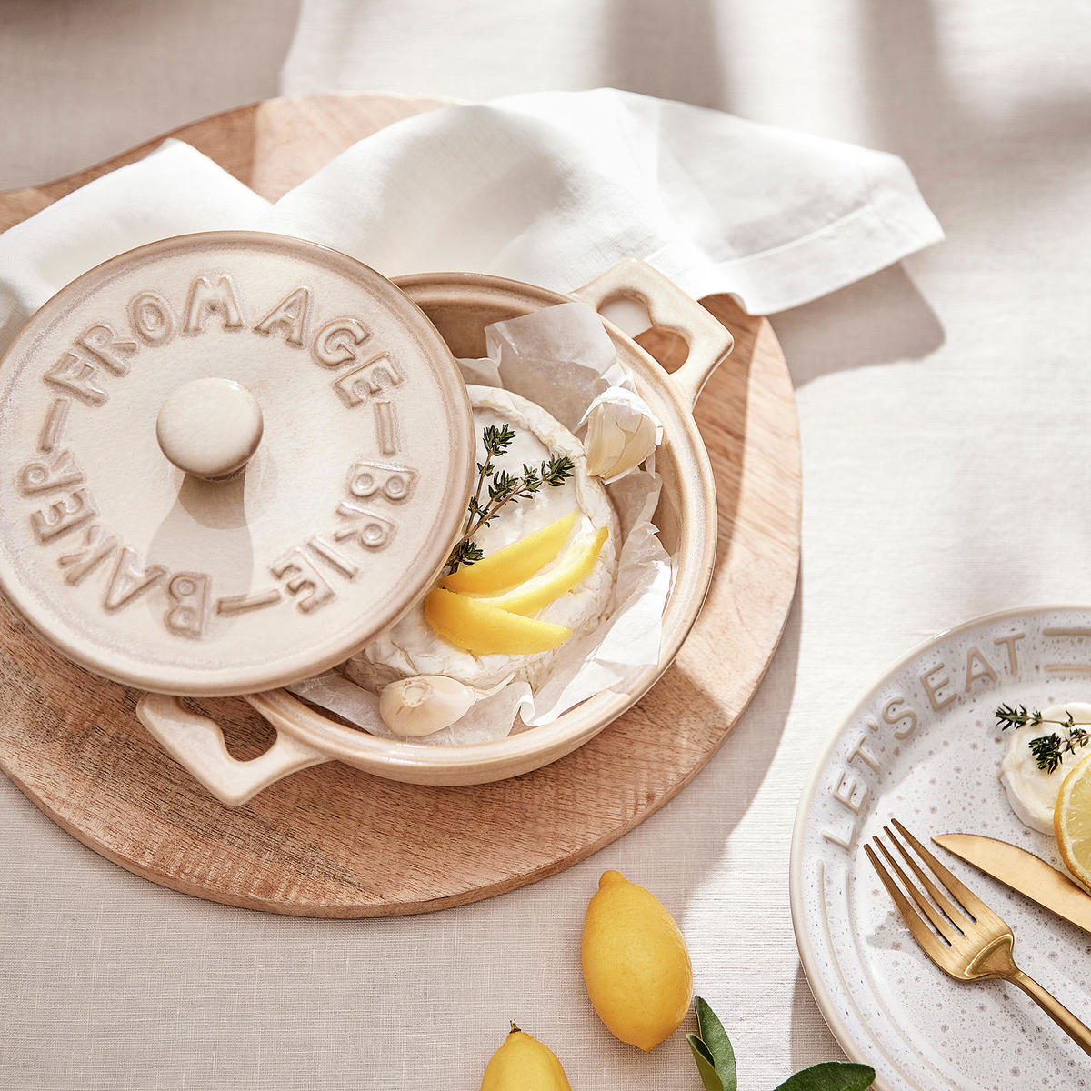 AUFLAUFFORM Portimao - Beige, Keramik (23/18/8cm) - Butlers