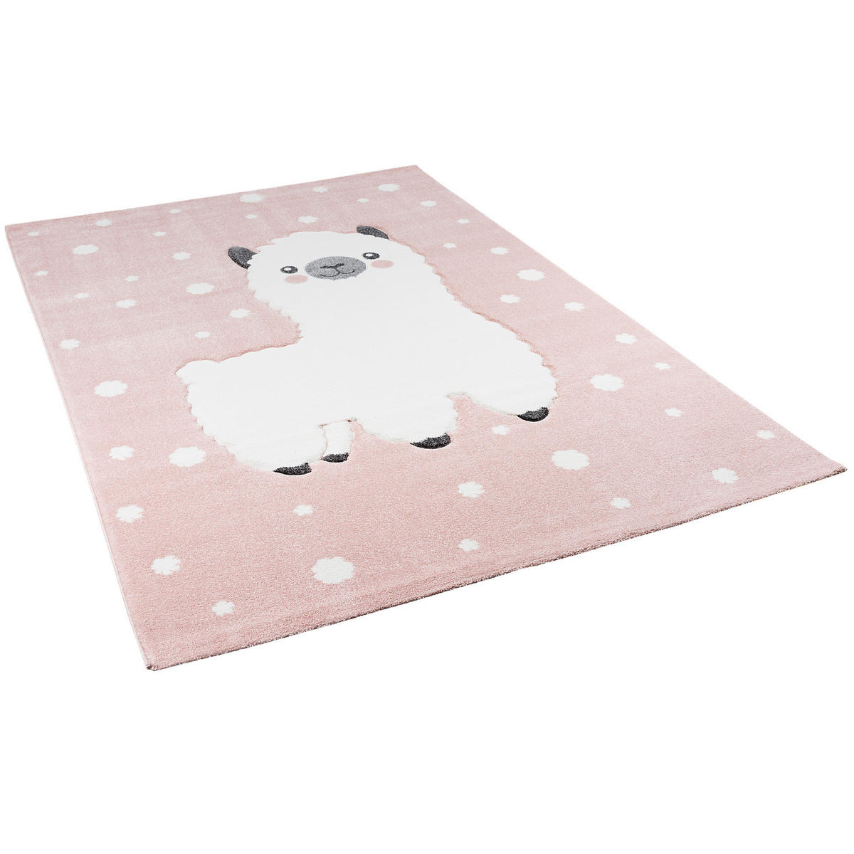 KINDER TEPPICH MAUI KIDS ALPAKA - Rosa, Textil (80/150cm) - Pergamon