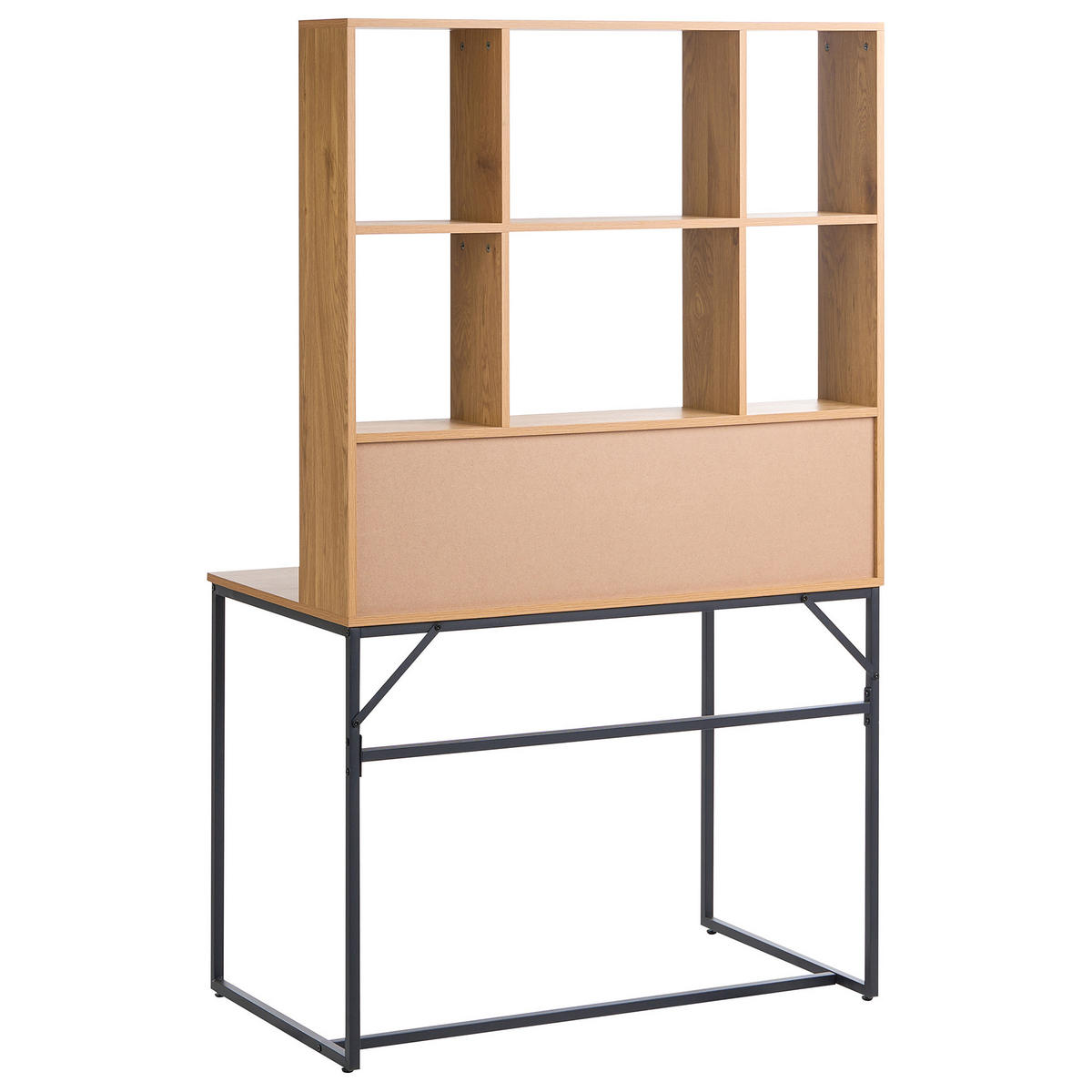 BIROU maro deschis 105/60 cm cu compartimente cu sertare Tavra - maro deschis, compozit lemnos (60/105/173cm) - Beliani