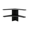 ECKREGAL Roman Anthrazit 43.5 x 37 cm - Schwarz, Holzwerkstoff (43.5/37/43.5cm) - Vicco
