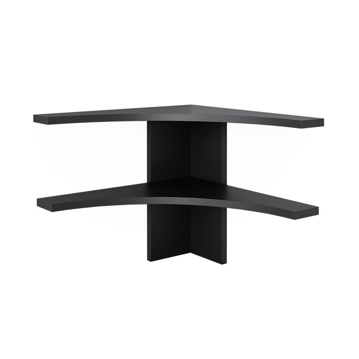 ECKREGAL Roman Anthrazit 43.5 x 37 cm - Schwarz, Holzwerkstoff (43.5/37/43.5cm) - Vicco