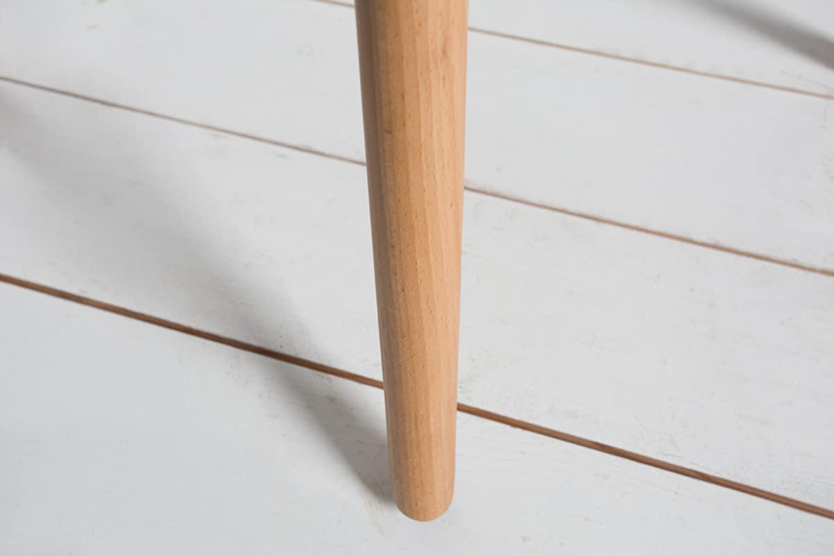 STUHL SCANDINAVIA MEISTERSTÜCK Strukturstoff Salbei-Grün 85 cm - Braun/Grün, Holz/Textil (55/85/55cm) - riess-ambiente