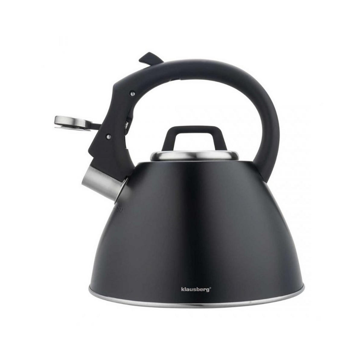 WASSERKESSEL Schwarz 20/21/23 cm 64821 - Schwarz, Metall (20cm) - Klausberg 