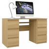 COMPUTERTISCH Bella B2 sonoma - Sonoma Eiche, Holzwerkstoff (50/127/76cm) - roe furniture