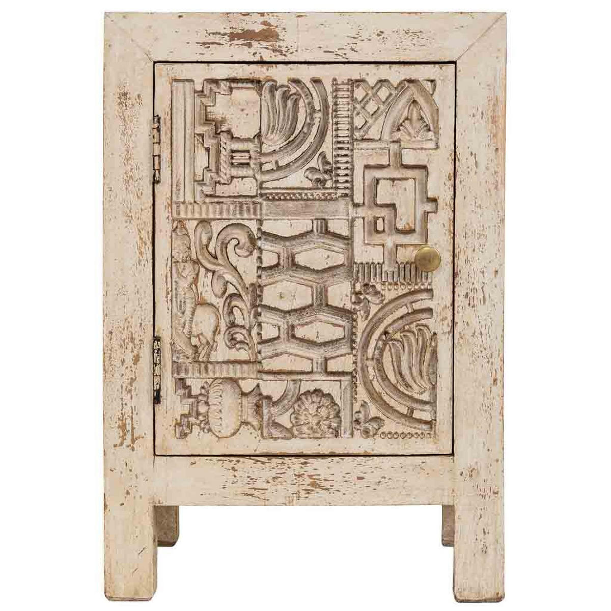 NACHTTISCH aus holz 40x35x60cm - Beige, Holz (40/60/35cm) - Wanderlust